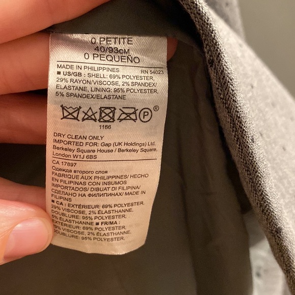 Banana Republic Suit Jacket in Grey Black Dot EUC - Picture 5 of 5